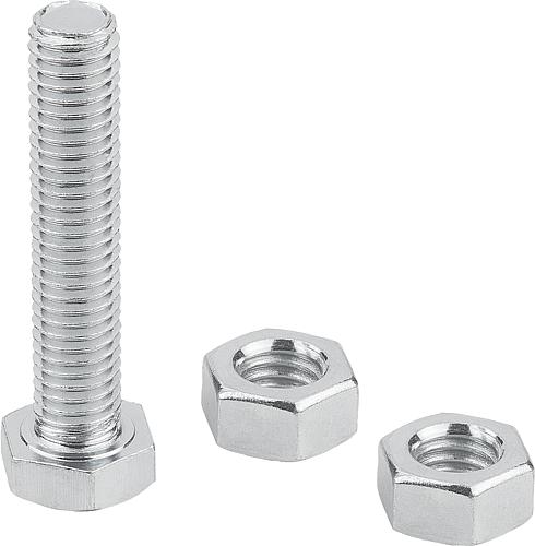 Andruckspindel starr, M08, L=40, Form: A, Stahl - K1442.008040 - bei HUG Technik ✓