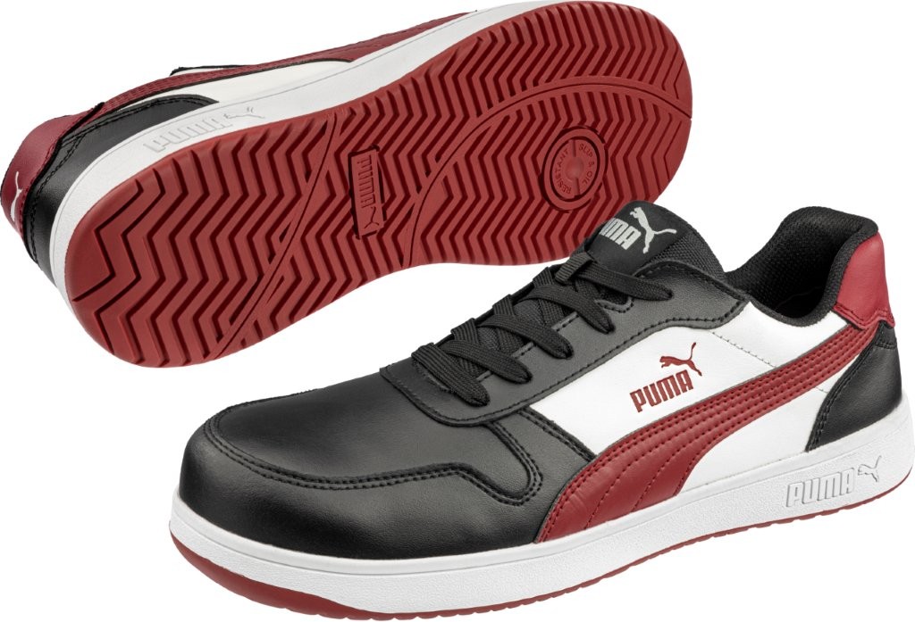 Albatros FRONTCOURT BLK/WHT/RED Sicherheitshalbschuh Paar.