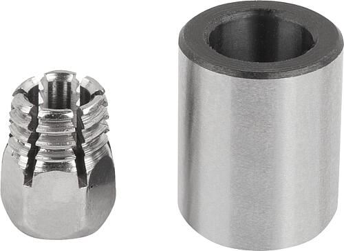 Positionierbuchse für Zustandssensor, D=3, D1=8, Form:D glatt, Edelstahl 1.4034 gehärtet, geschl. U blank - K1840.1403089