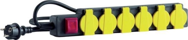 HEDI Steckdosenleiste IP44 3,0m 6-fach H07RN-F3G1,5 - bekommst Du bei HUG Technik ♡ HEDI Steckdosenleiste IP44 3,0m 6-fach H07RN-F3G1,5 - bekommst Du bei HUG Technik ♡