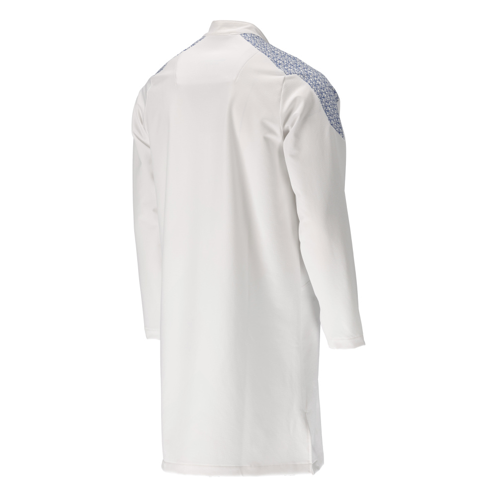 MASCOT® FOOD & CARE Kittel, lang  Gr. 2XL, weiß/azurblau - direkt bei HUG Technik ✓