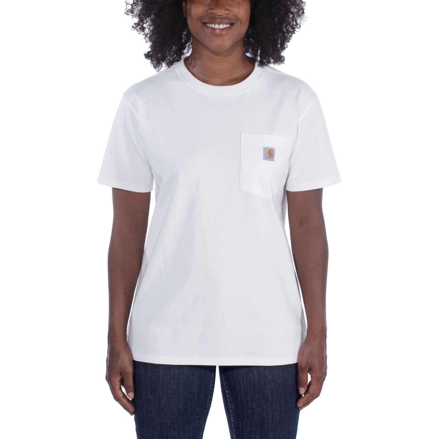 carhartt® Damen-T-Shirt »WORKW POCKET S/S T-SHIRT«, white - gibt’s bei HUG Technik ✓