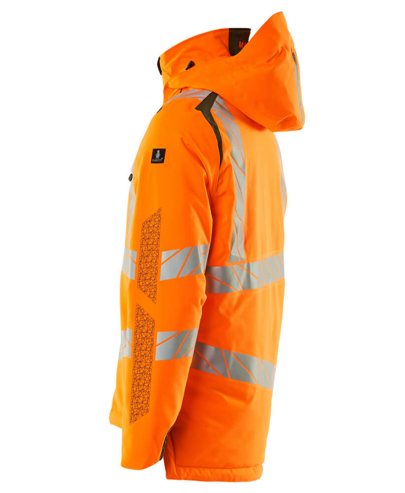 MASCOT® ACCELERATE SAFE Winterjacke  Gr. 3XL, hi-vis orange/moosgrün - bei HUG Technik ♡