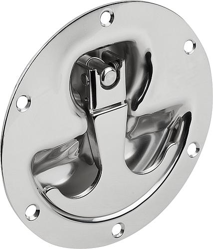 Schalengriff klappbar, Form: A Edelstahl - K0243.1120000 - bei HUG Technik ✭