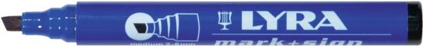 LYRA Filzschreiber blau 111 2-6mm Keilspitze - bei HUG Technik ✭