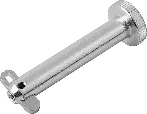 Steckbolzen mit Klappsicherung Stahl, D1=6, L=40 - K0776.06040 - gibt’s bei HUG Technik ✓