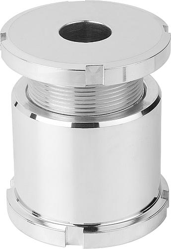 Höhenverstell-Element H=106 Vergütungsstahl, D2=70, D=22 - K0692.04020 - erhältlich bei ♡ HUG Technik ✓