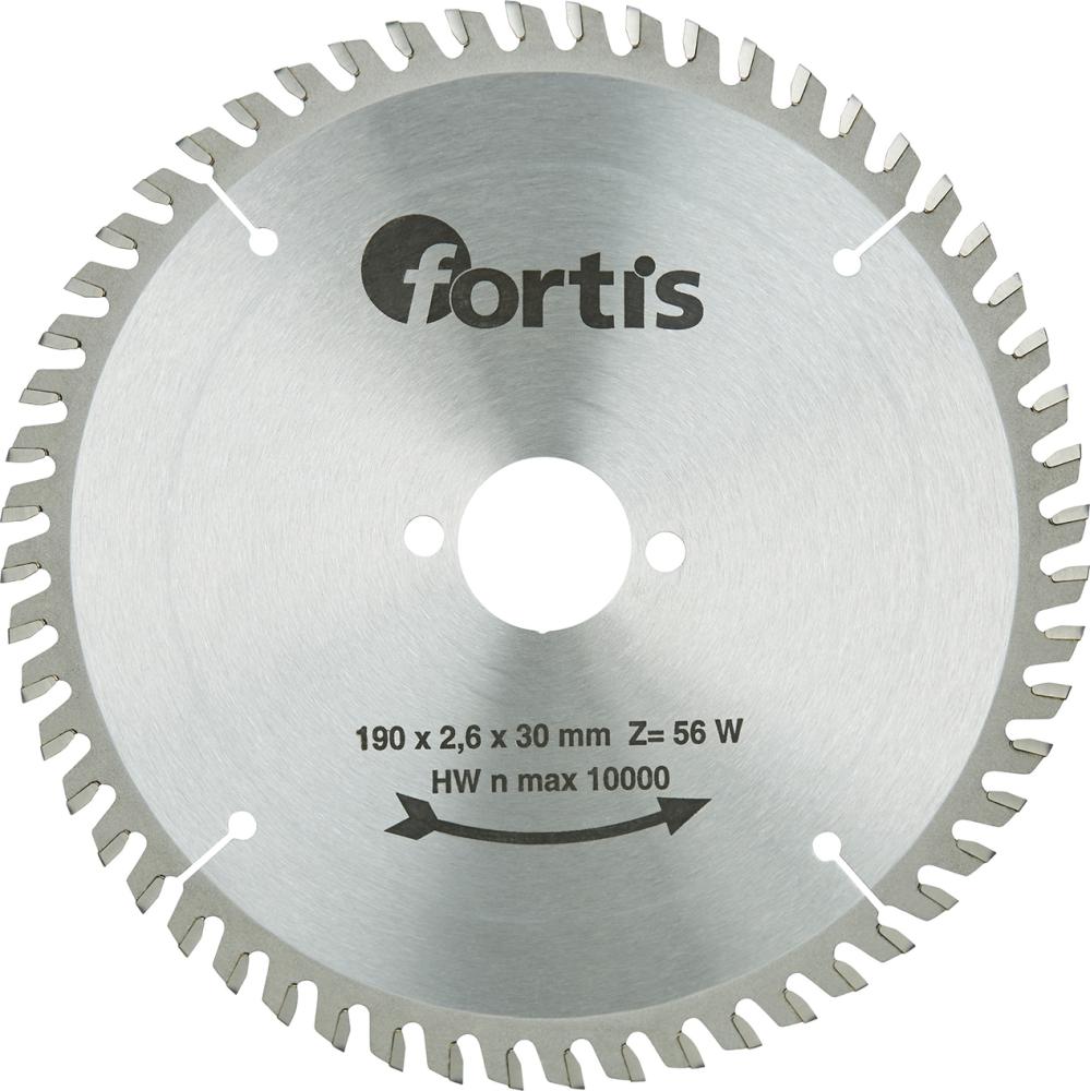 HW-Kreissägeblatt 190x2,8 x30 mm Z56W Fortis - bei HUG Technik ✭
