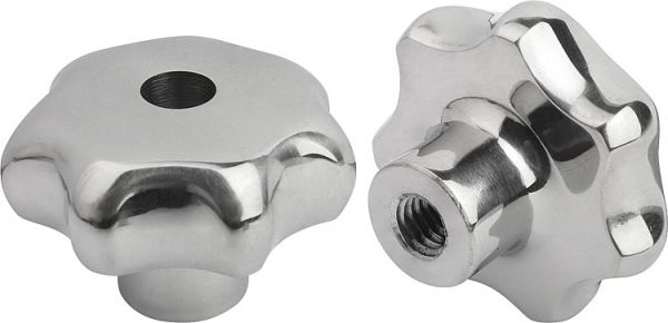 Sterngriff poliert M06 D1=32, Form: D Edelstahl - K0150.432062 - bekommst Du bei ★ HUG Technik ✓