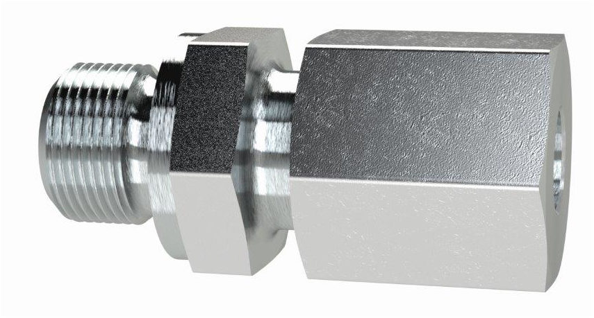 Einschraubverschraubung gerade, M10 AG, Rohr-Außen-ø 6 mm, Stahl verzinkt - bei HUG Technik ✭