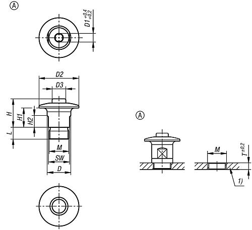 Drehspannverschluss, Edelstahl blank - K1562 - bei HUG Technik ✭