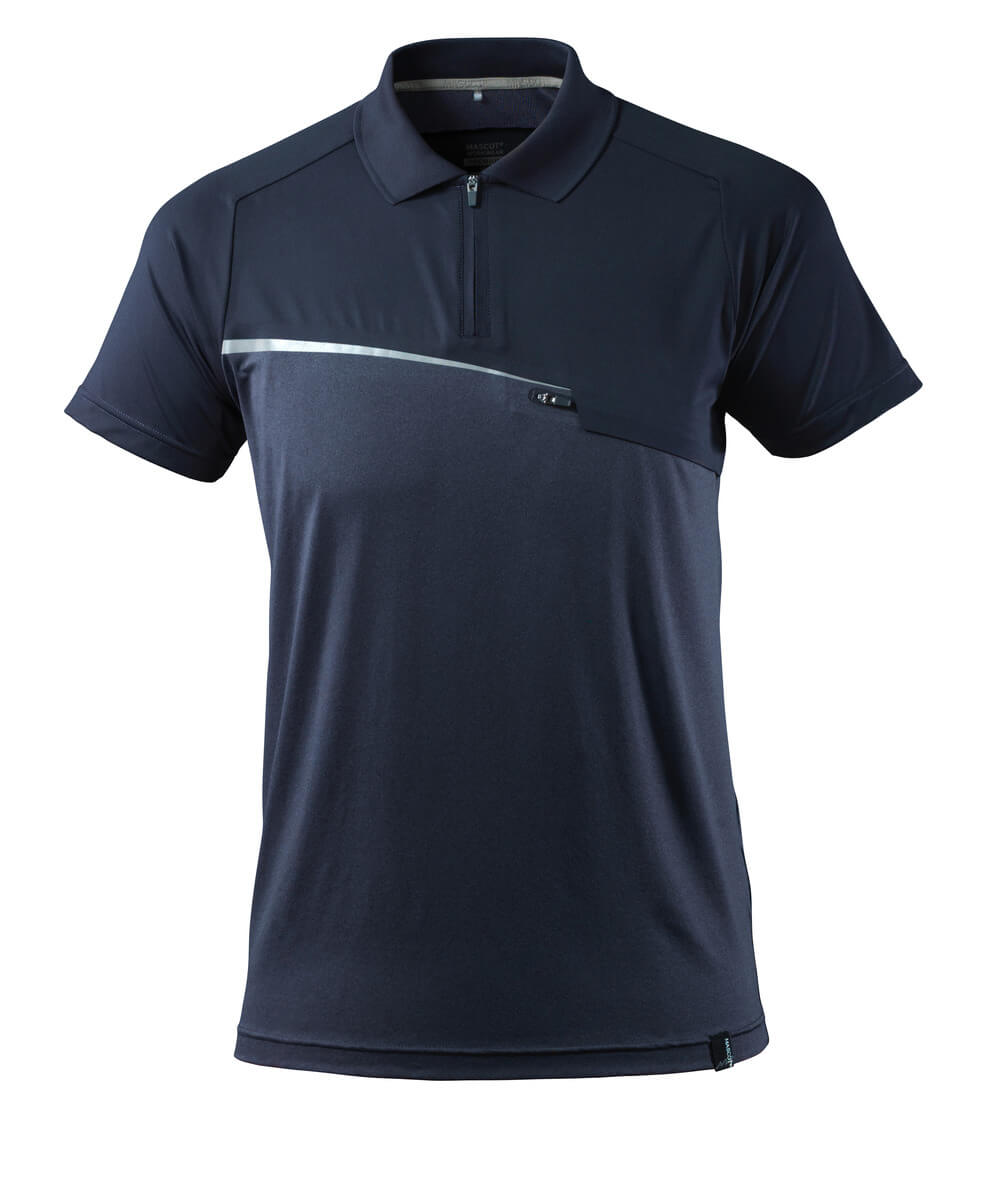 MASCOT® ADVANCED Polo-Shirt mit Brusttasche  Gr. 2XL, schwarzblau - jetzt neu bei HUG Technik ♡