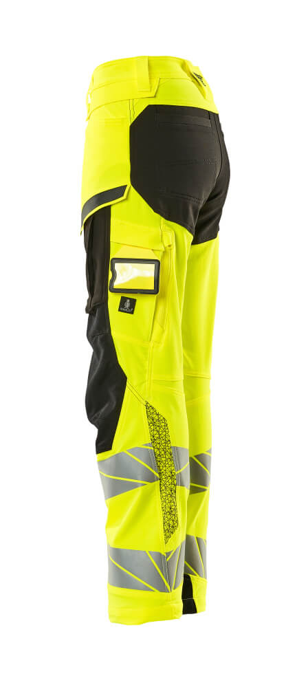 MASCOT® ACCELERATE SAFE Hose mit Knietaschen  Gr. 76/C34, hi-vis gelb/schwarz - bei HUG Technik ✓