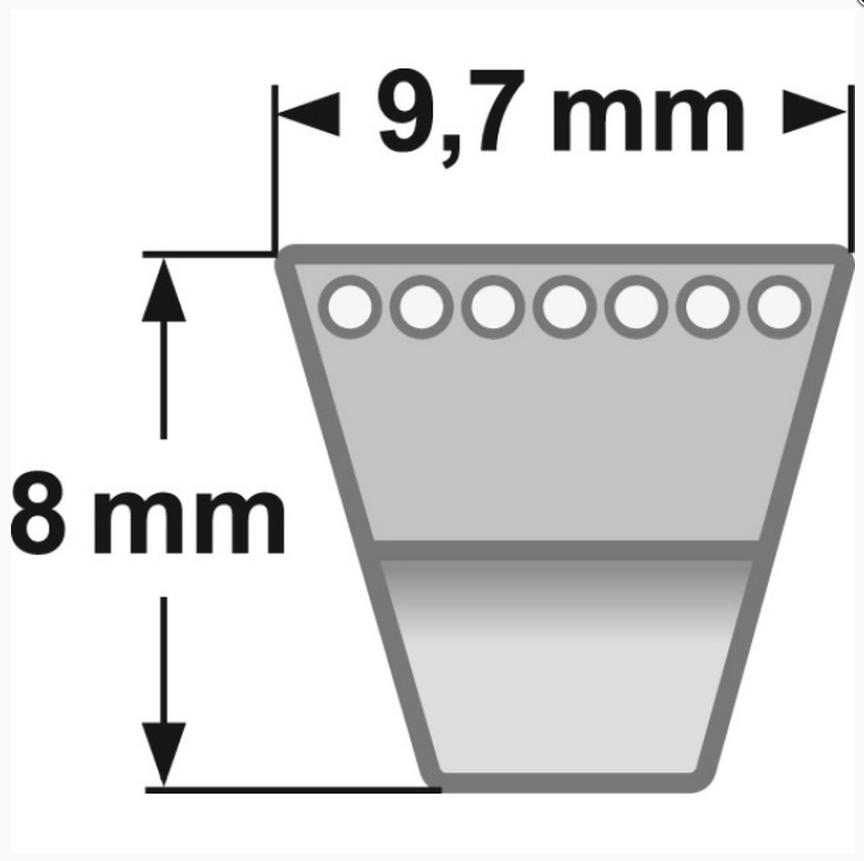 Zeichnung-ConCar-Schmalkeilriemen-Profil-XPZ-AVX10