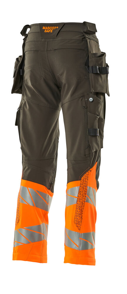 MASCOT® ACCELERATE SAFE Hose mit Hängetaschen  Gr. 76/C46, dunkelanthrazit/hi-vis orange - jetzt neu bei HUG Technik ♡