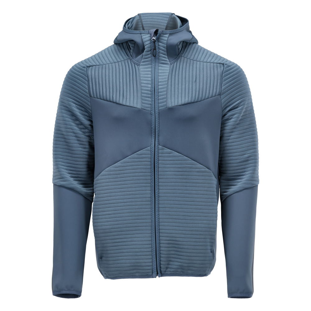 MASCOT® CUSTOMIZED Fleece Kapuzensweatshirt mit Reißverschluss  Gr. 2XL, steinblau - erhältlich bei ✭ HUG Technik ✓