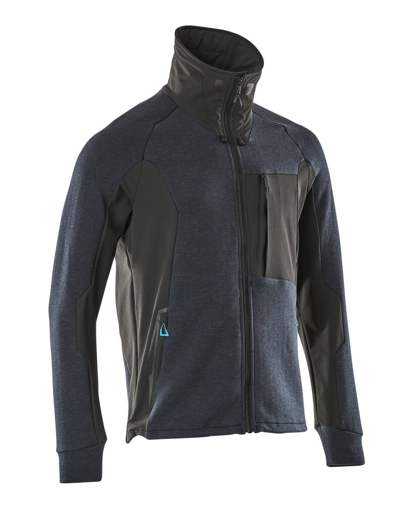 MASCOT® ADVANCED Sweatshirt mit Reißverschluss  Gr. 2XL, schwarzblau/schwarz - jetzt neu bei HUG Technik ♡