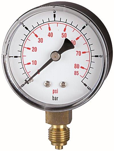 Standardmano »pressure line« G 1/4 unten, 0-16,0 bar/230 psi, Ø63 - bei HUG Technik ✭ Standardmano »pressure line« G 1/4 unten, 0-16,0 bar/230 psi, Ø63 - bei HUG Technik ✭