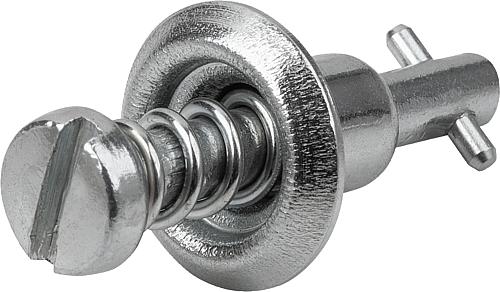 1/4 Drehverschluss Schlitzkopf, Stahl verzinkt, L1=10,15 - K1730.211015