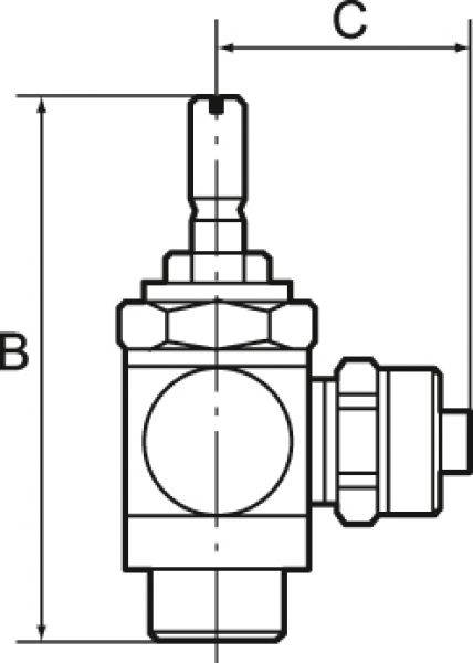 Drosselrückschlagventil Abluft, G 1/2 IG, G 1/2, Gewindeanschluss, Messing vernickelt - bei HUG Technik ✭