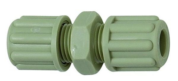 Gerade Schlauchverbindung, für Schlauch 9/12 mm, SW 24, PP - erhältlich bei ✌ HUG Technik ✓