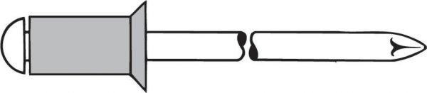 GESIPA® Blindniete Alu/Stahl Senkkopf 120 Grad, 3 x 6 mm, Packung mit 500 Stück - bei HUG Technik ♡ GESIPA® Blindniete Alu/Stahl Senkkopf 120 Grad, 3 x 6 mm, Packung mit 500 Stück - bei HUG Technik ♡