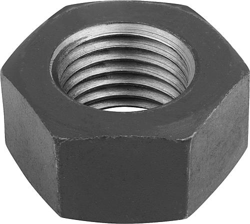 Sechskantmutter DIN EN ISO4032 M06, SW=10, Stahl 12 blank - K1145.506 - bei HUG Technik ♡
