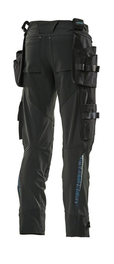 MASCOT® ADVANCED Hose mit Hängetaschen Gr. 76/C46, schwarz - gibt’s bei ☆ HUG Technik ✓