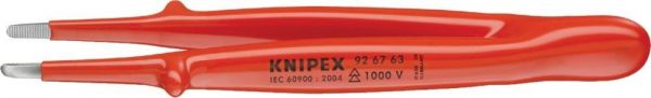 KNIPEX® Pinzette Präzision VDE Spitze rund 145 mm - bei HUG Technik ☆