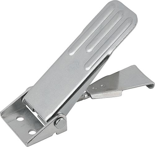 Produktbild Spannverschluss einstellbar, Form: A Stahl, Anschraubbohrung sichtbar - K0048.1631391 - kommt direkt von HUG Technik 😊