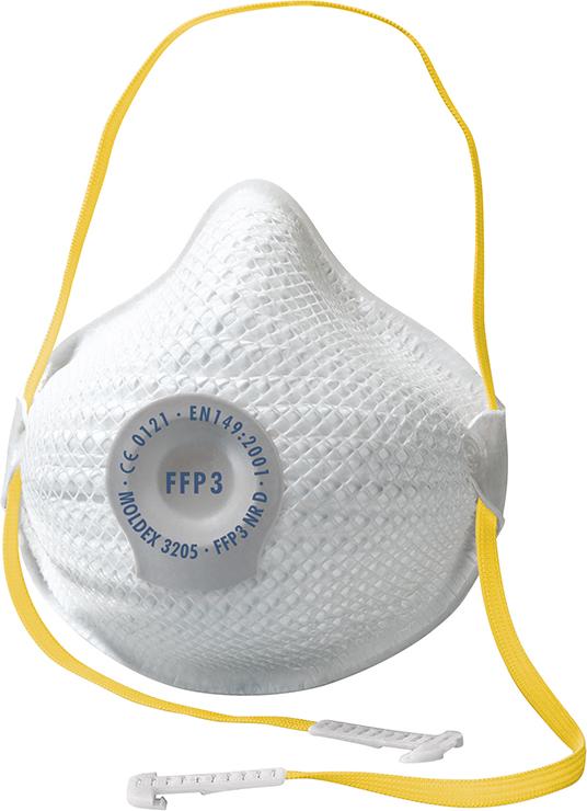MOLDEX Atemschutzmaske »Air 3205« mit Ventex®-Klimaventil, FFP3 NR D, Gr. M/L - bei HUG Technik ♡