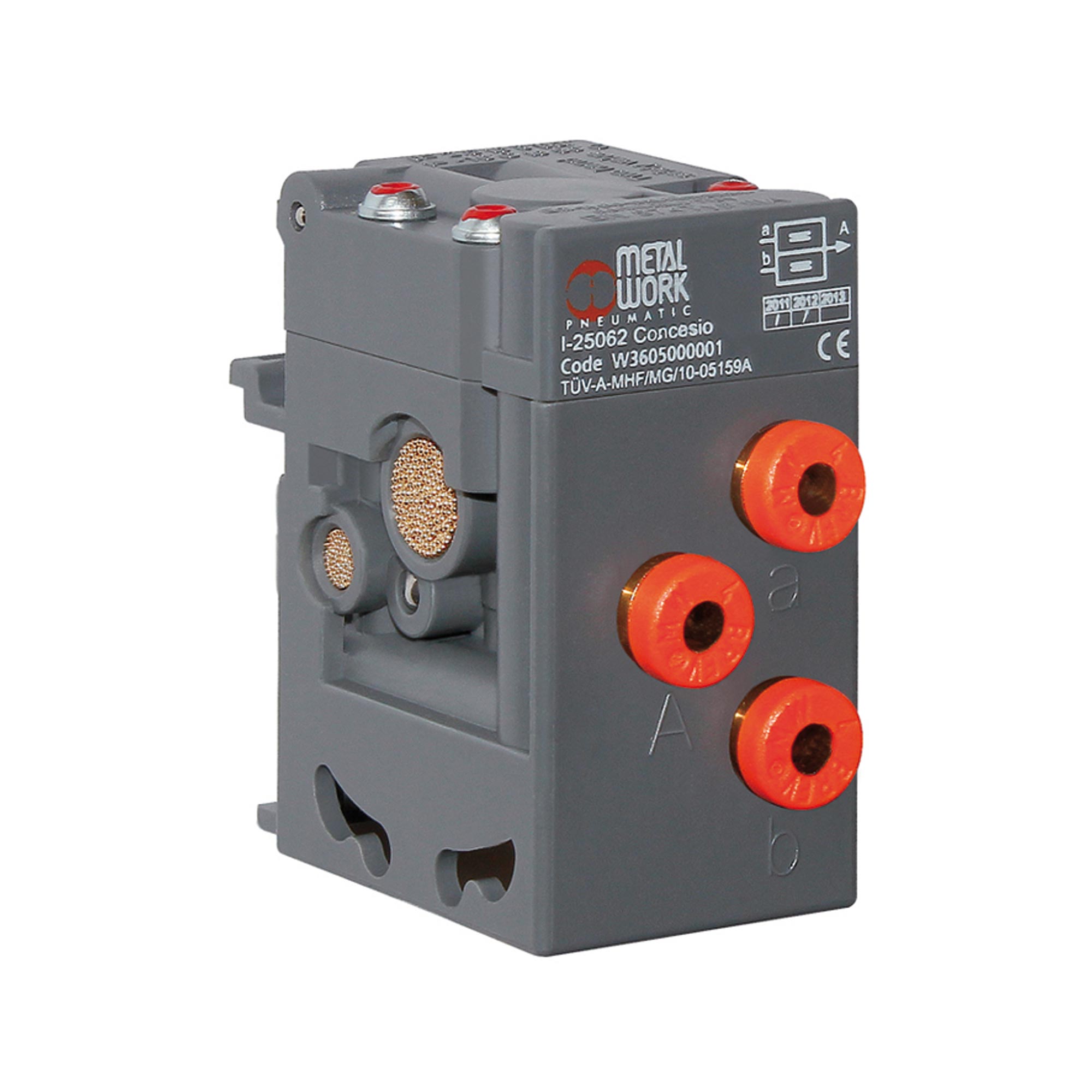 Zweihand Sicherheitsventil, ohne Konsole, Anschluss Schlauch 4 mm - gibt’s bei HUG Technik ✓