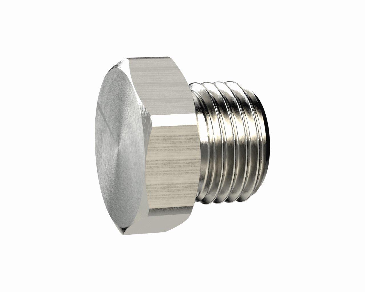 Verschlussschraube, Außensechskant, G 1 1/2, SW 55, Messing vernickelt - bekommst Du bei ★ HUG Technik ✓ Verschlussschraube, Außensechskant, G 1 1/2, SW 55, Messing vernickelt - bekommst Du bei ★ HUG Technik ✓