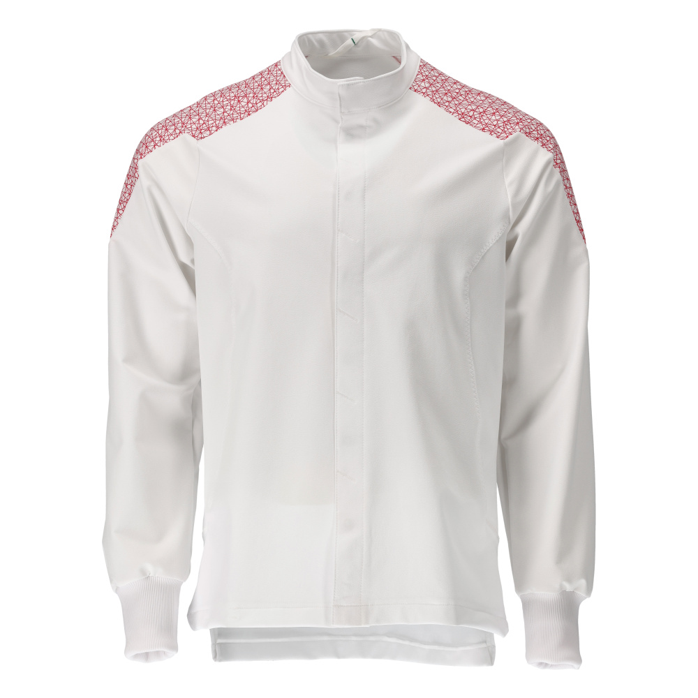 MASCOT® FOOD & CARE Jacke  Gr. 2XL, weiß/verkehrsrot - jetzt NEU bei HUG Technik  😊
