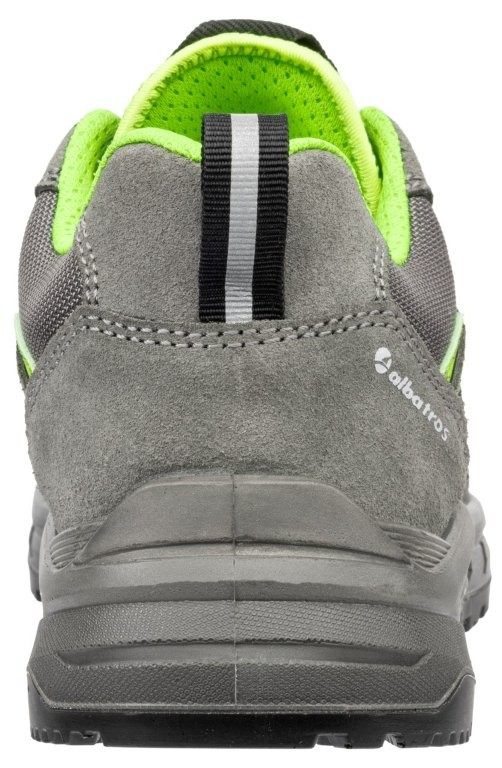 Albatros VECTOR GREEN Sicherheitshalbschuh hinten.