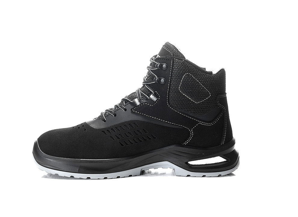 ELTEN RAY XXFIT Sicherheitsschnürstiefel black-grey Mid ESD S1, Ansicht linke Seite