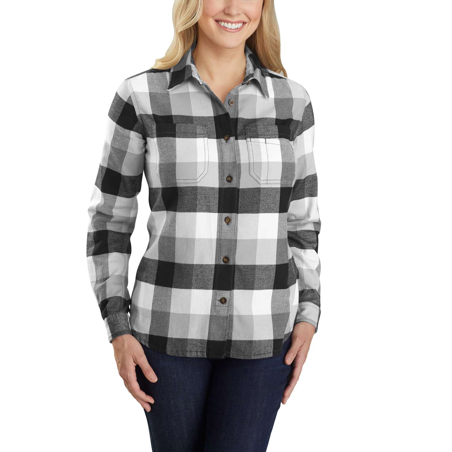 carhartt® Damen Flannelhemd »HAMILTON PLAID FLANNEL SHIRT« - direkt von HUG Technik ✓