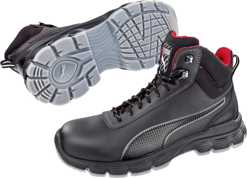 Puma® Boots CONDOR BLACK MID 630101, S3 ESD SRC, schwarz/grau - bei HUG Technik ✓