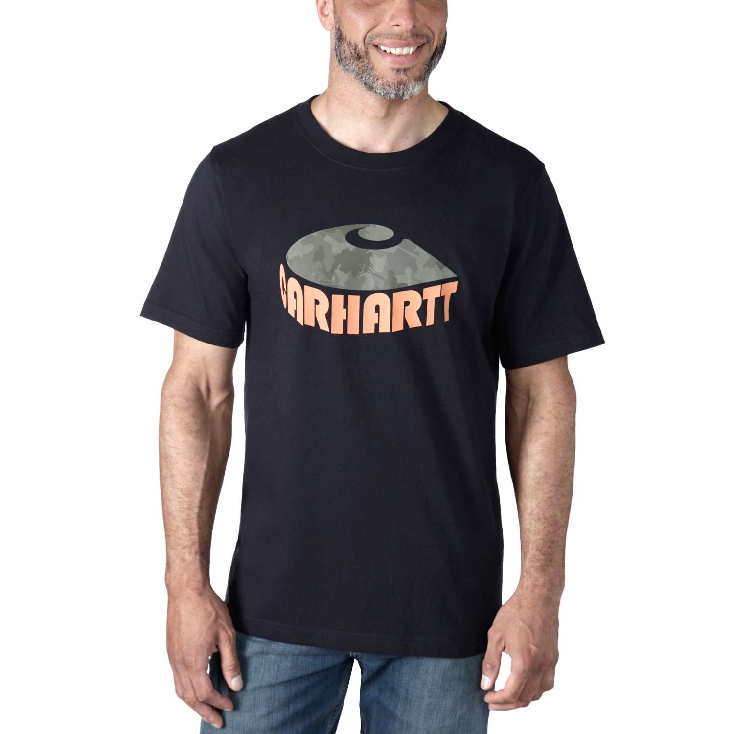 carhartt® Herren-T-Shirt »S/SLEEVE CAMO C GRAPHIC T-SHIRT« - Gr. S, black - bei HUG Technik ✓