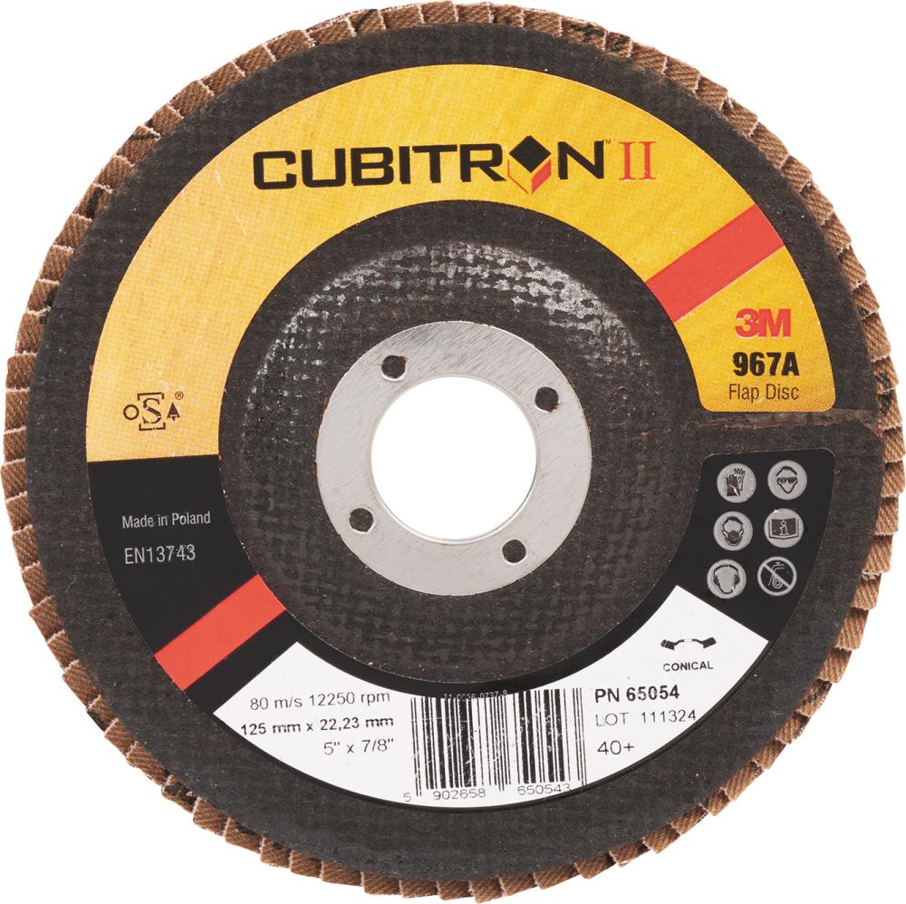 3M™ Fächerschleifscheibe 967A 115 mm K 40 gew. - bei HUG Technik ✓