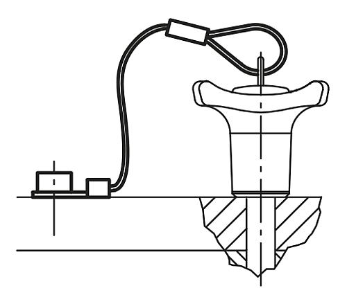 HALTESEIL L=150, Form:A Edelstahl, Komp:Aluminium - K0367.0150 - erhältlich bei ✭ HUG Technik ✓