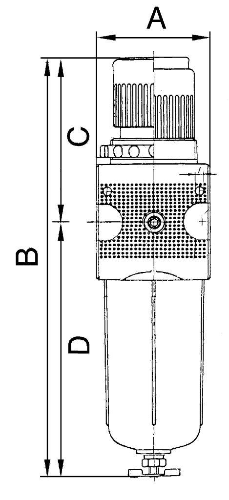 Filterregler »multifix«, Metallbehälter, Sichtrohr, Manometer, BG 1, G 1/4 - erhältlich bei ♡ HUG Technik ✓