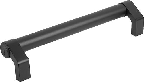 Winkelschenkelgriff abgewinkelt Aluminium, schwarz eloxiert, Komp: Thermoplast, Komp: schwarz eloxiert - K0132.2002 - bei HUG Technik ♡