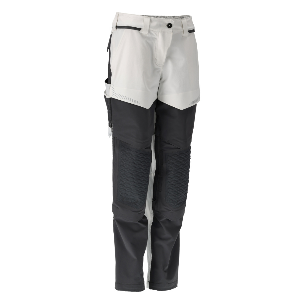 MASCOT® CUSTOMIZED Hose mit Knietaschen  Gr. 76/C34, weiß/anthrazitgrau - erhältlich bei ✭ HUG Technik ✓