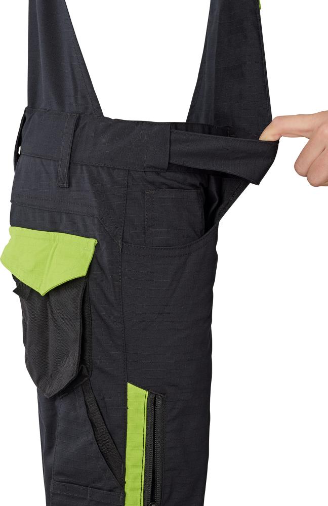 FORTIS Kids-Latzhose Performance, FORTIS Kids-Latzh. Performance schwarz-lime 🖤 bei HUG Technik ✓