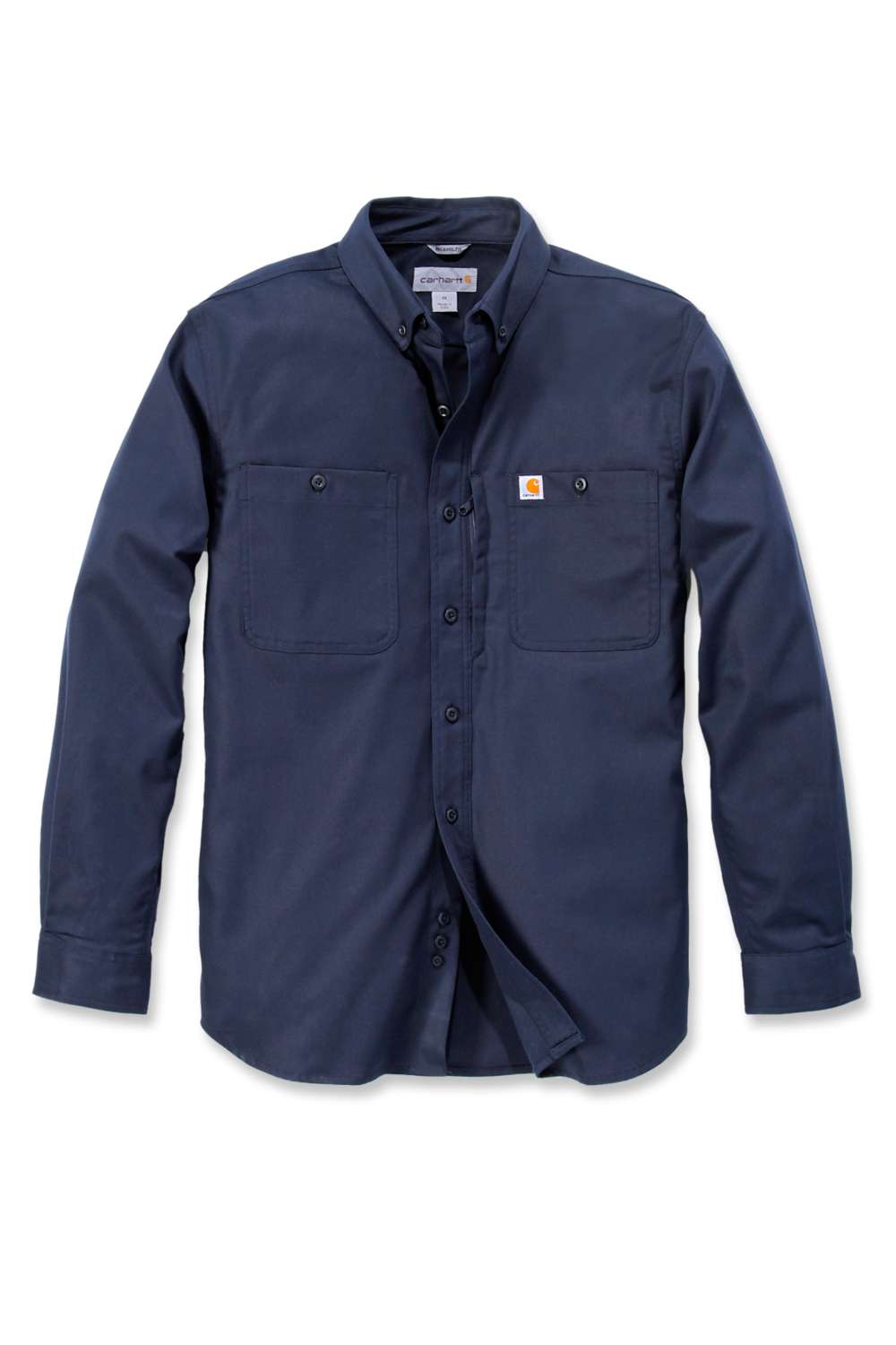 carhartt® Herren Stretch-Hemd RUGGED PROF WORKSHIRT L/S navy Flach  - jetzt neu bei HUG Technik ♡