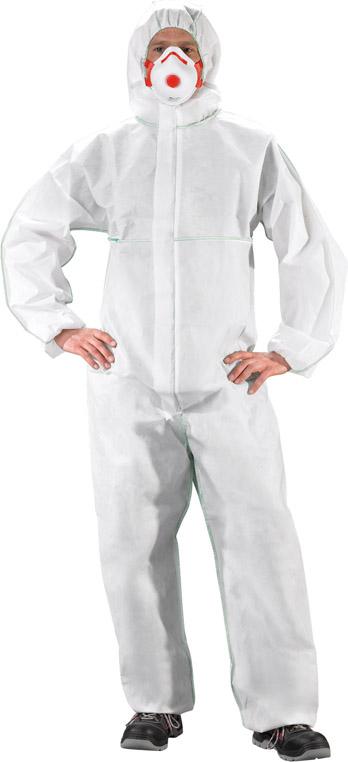FORTIS Einwegschmutzanzug, PP, weiss - bei HUG Technik ✭