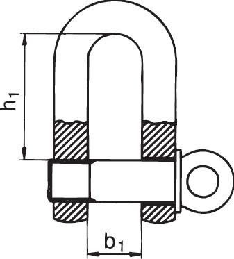 PÖSAMO Schäkel gerade 10,0mm-3,8 Zoll schwarz verzinkt, Packung mit 25 Stück - gibt’s bei HUG Technik ✓