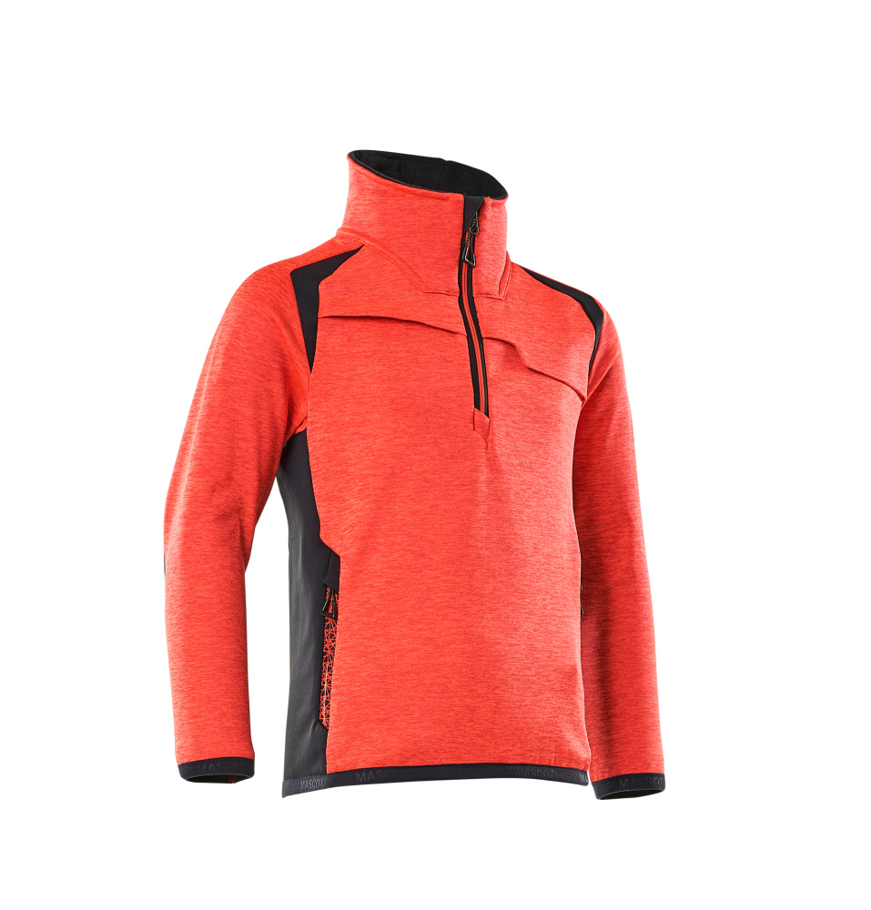 MASCOT® ACCELERATE SAFE Fleecepullover für Kinder  Gr. 104, hi-vis rot/schwarzblau - bekommst Du bei ★ HUG Technik ✓