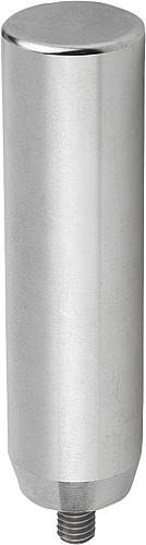 Zylindergriff drehbar M05, Komp: Edelstahl, L=60 - K1000.105 - bei HUG Technik ✓